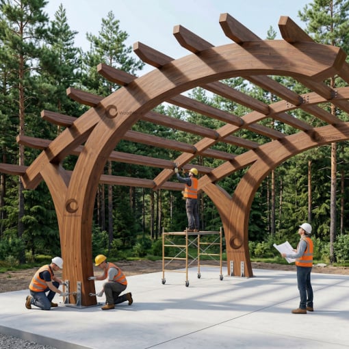 Автонавес деревянный - как конструктор Woodwave