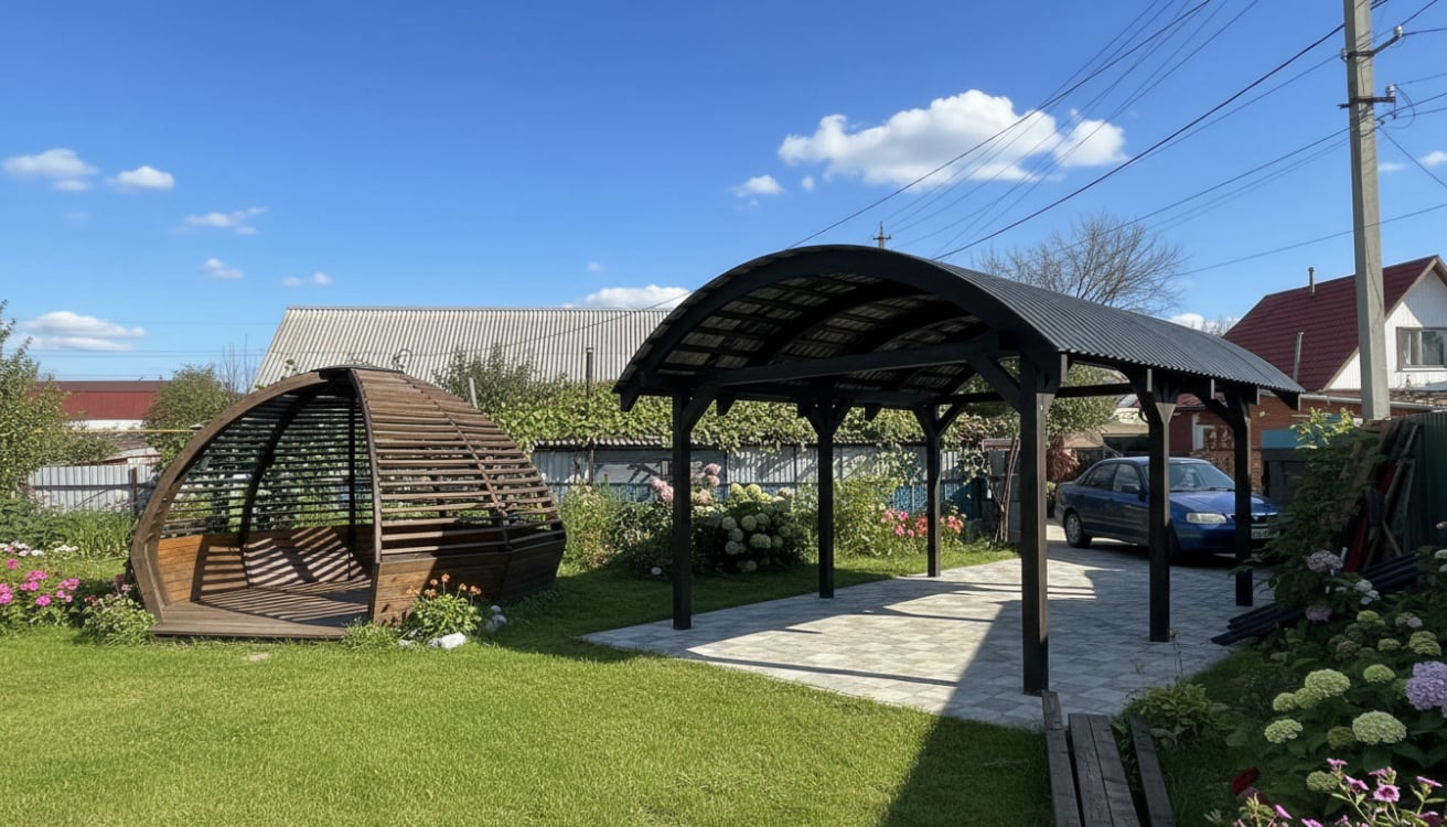 Автопарковка деревянная от производителя ВудВэйв