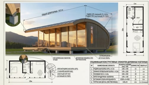 Монтаж домокомплектов от производителя ВудВэйв